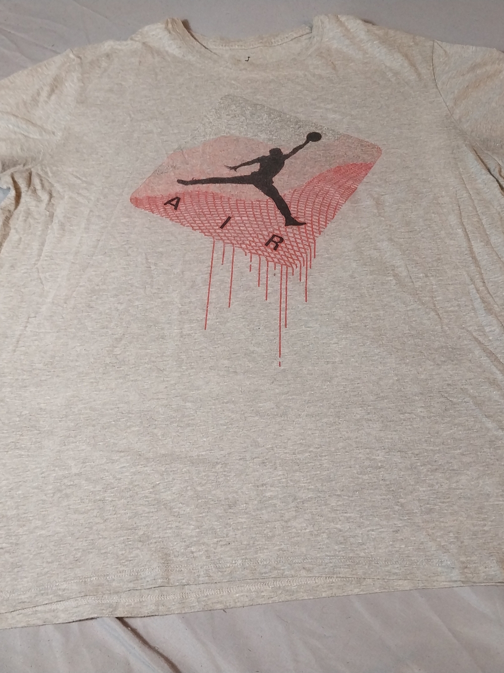 Nike Air Graphic Crew Neck T‑Shirt in Light Gray #343